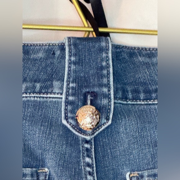 WHBM “Mariner” Wide Leg Jeans – Size 8 | Nautical Chic | Tummy Control Power - Picture 7 of 16